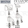 Bristan Jute Bath Taps Spares